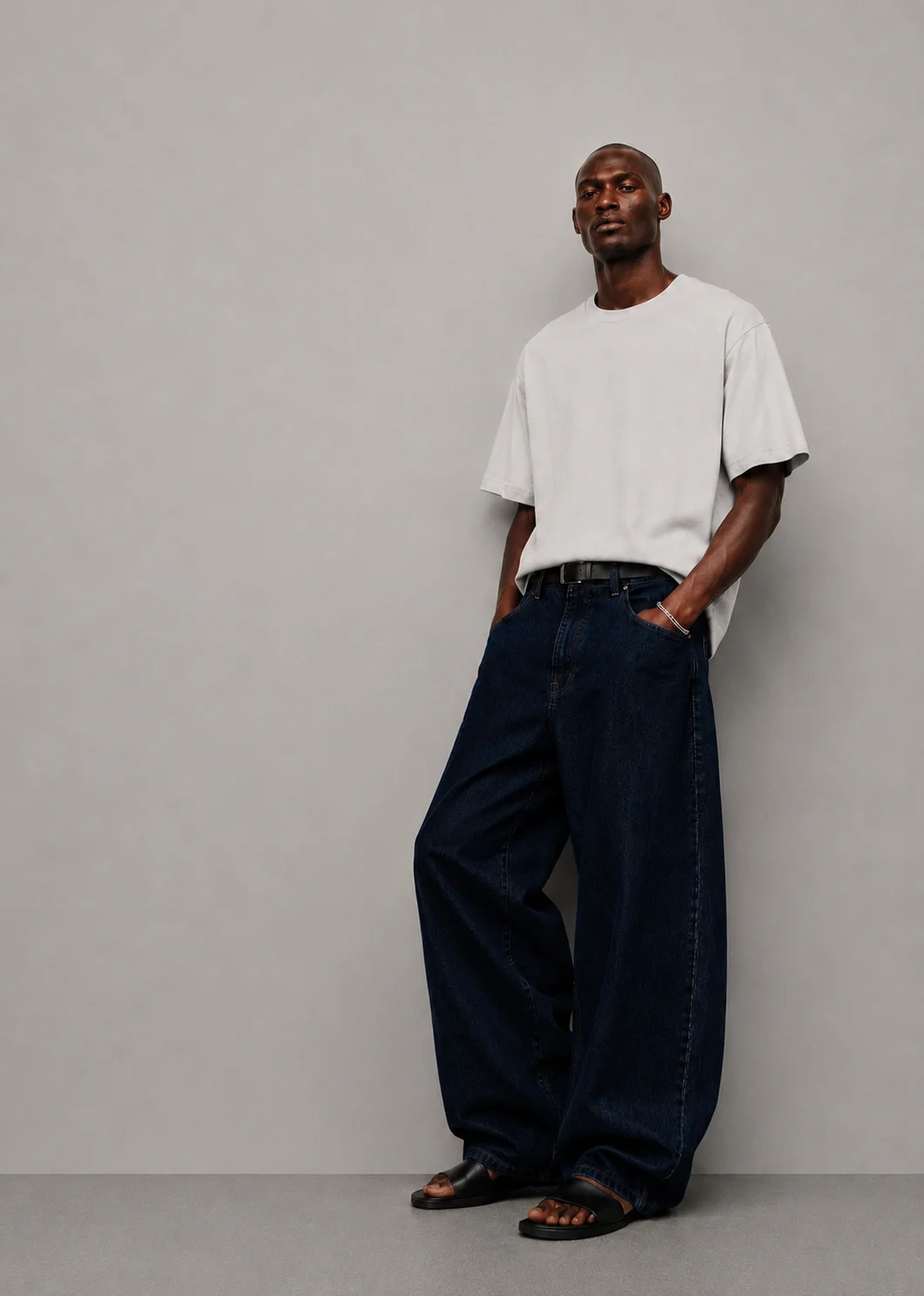 와이드 배럴핏 데님팬츠 (Wide barrel denim pants) CBJ27001