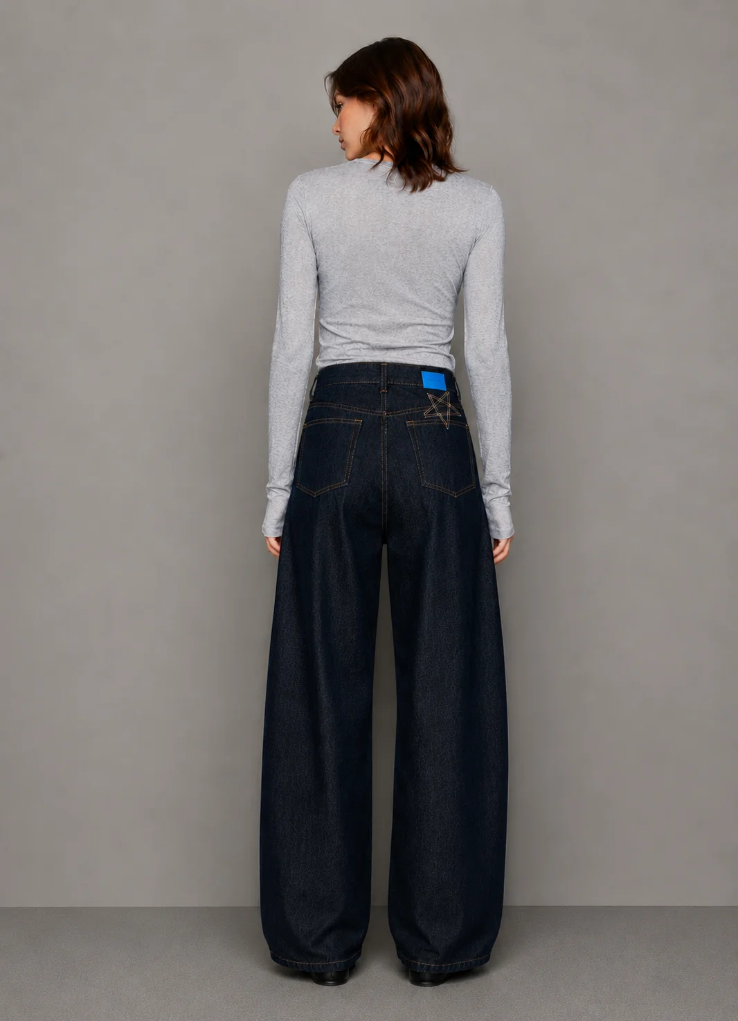 와이드 배럴핏 데님팬츠 여성 (Wide barrel denim pants) CBJ27002